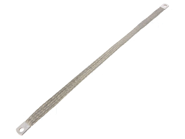 Vlechtwerk; tape; 25mm2; Ø1: 8,5mm; Ø2: 8,5mm; L: 0,5m; -20÷125°C Vlechtwerk; tape; 25mm2; Ø1: 8,5mm; Ø2: 8,5mm; L: 0,5m; -20÷125°C